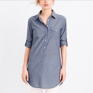 J.Crew factory chambray popover, small